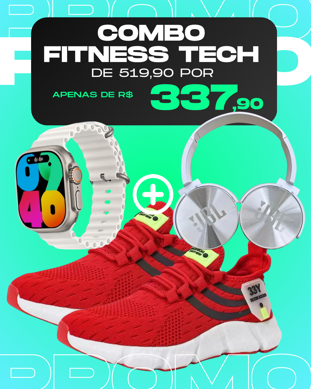 Combo Fitness Tech 3 em 1