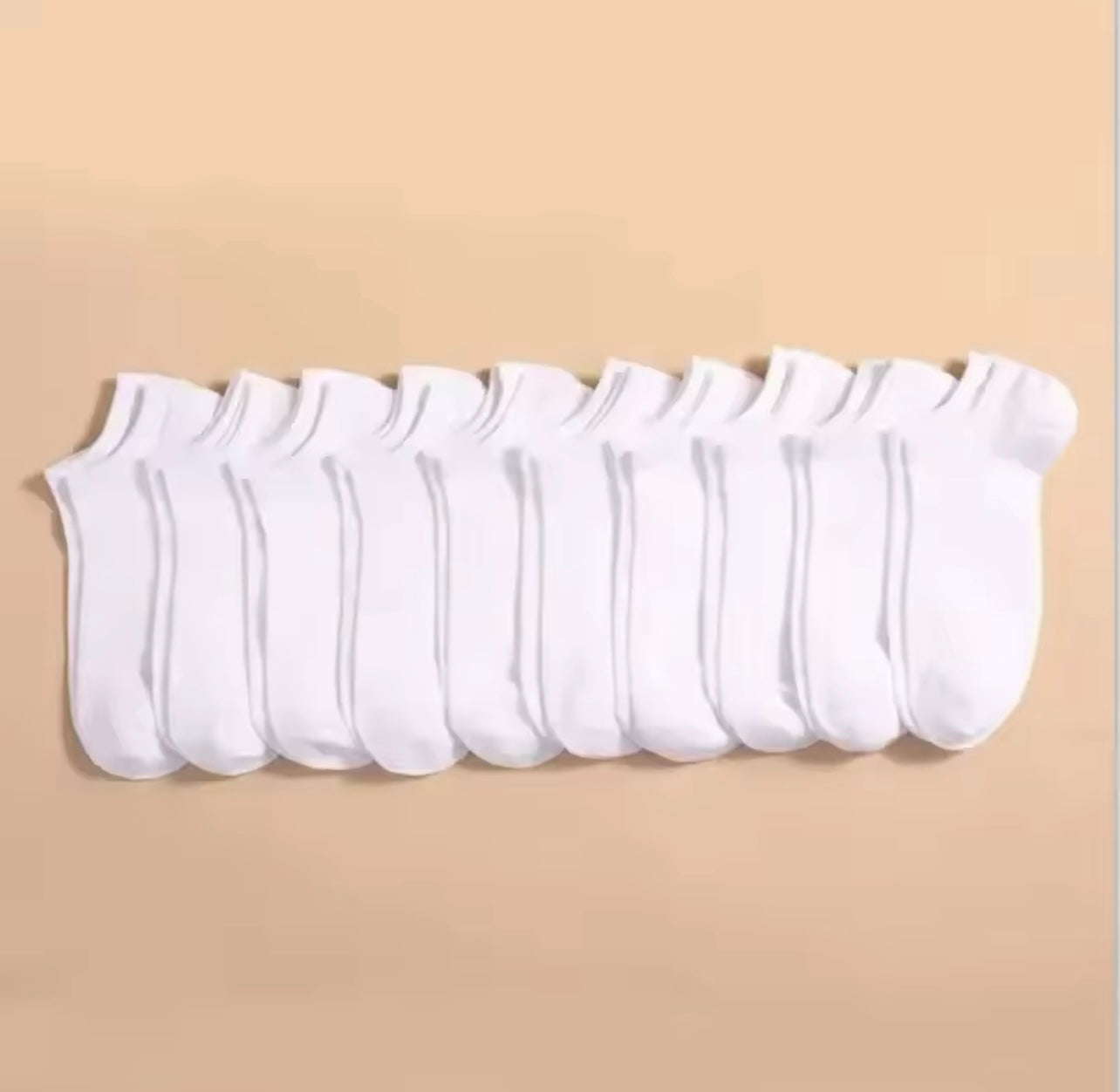 Kit 10 Pares de Meias Soquete (Tamanho Único)