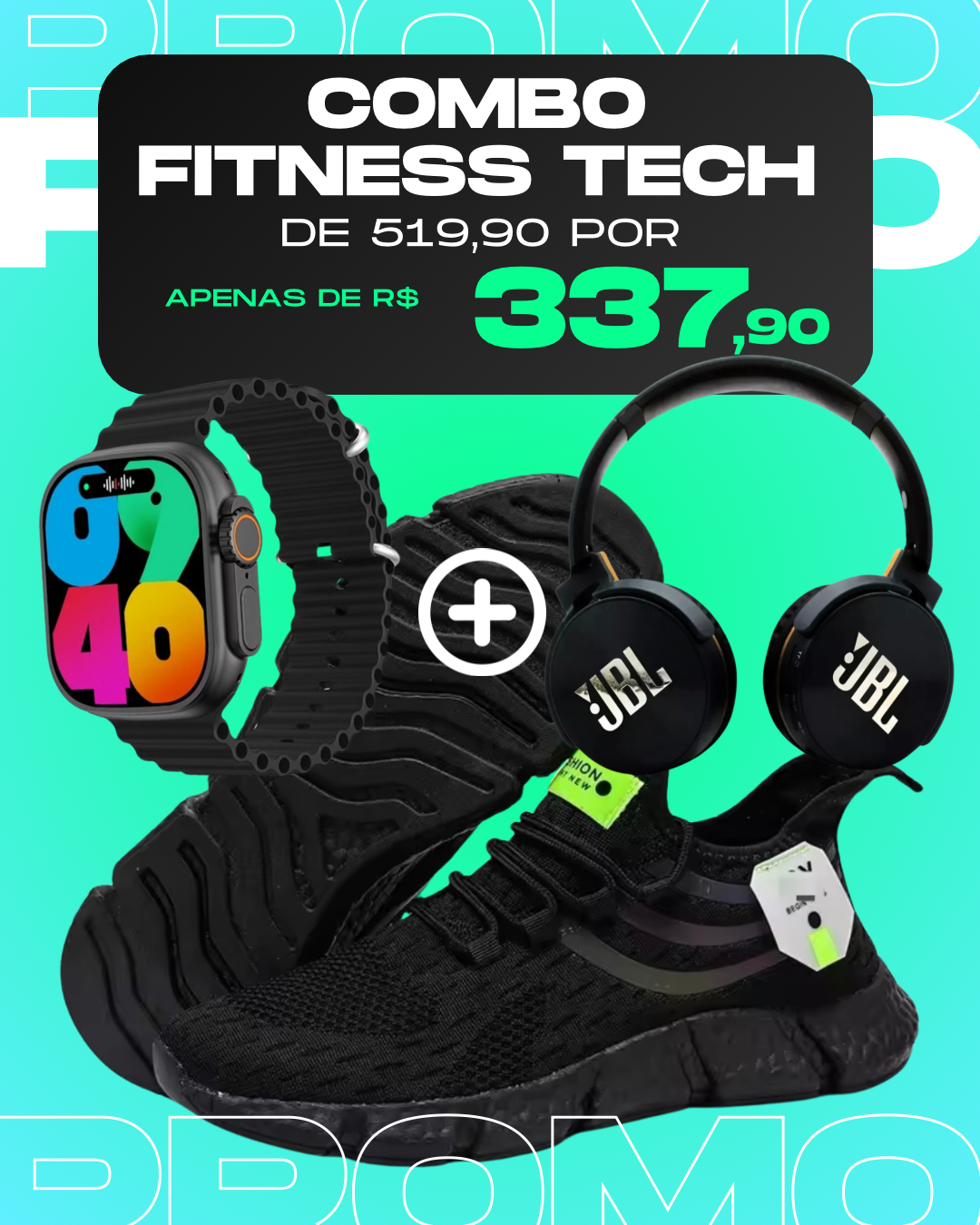 Combo Fitness Tech 3 em 1